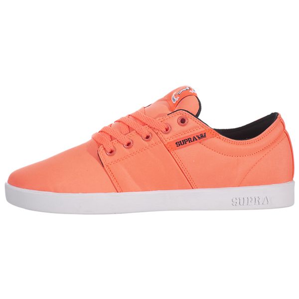 Supra Stacks Low Top Shoes Womens - Orange | UK 81S4H19